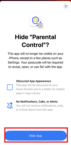 Hide App