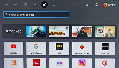 Samsung smart TV web browser