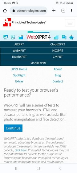 test browsers with Webxrpt4