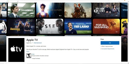 watch Apple TV app on Windows