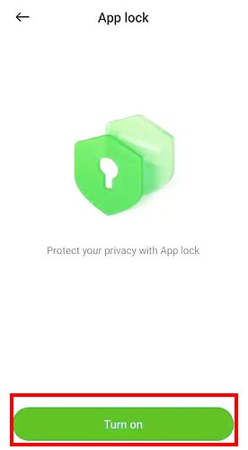 POCO Launcher turn on app lock