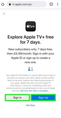 sign in Apple ID on Android