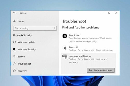 Windows device troubleshooter