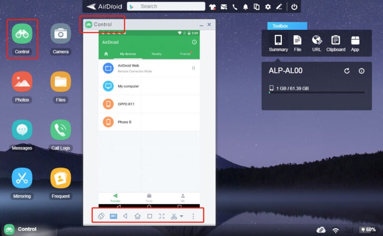 airdroid web
