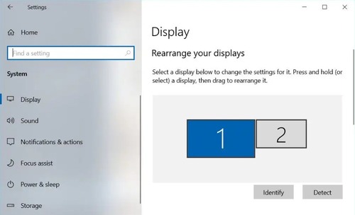 identify Windows displays