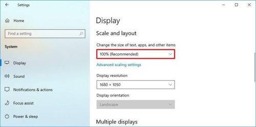 Scale and Layout in Windows