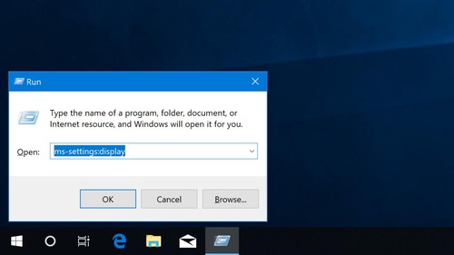 Configuración de la pantalla de Windows desde el cuadro Ejecutar