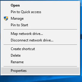 Windows Display settings from Properties