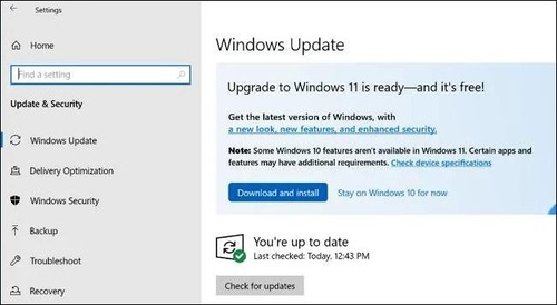 upgrade Windows OS