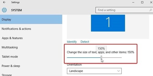 change Text Size on Windows