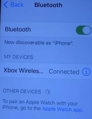 connect Xbox controller to mobile phone