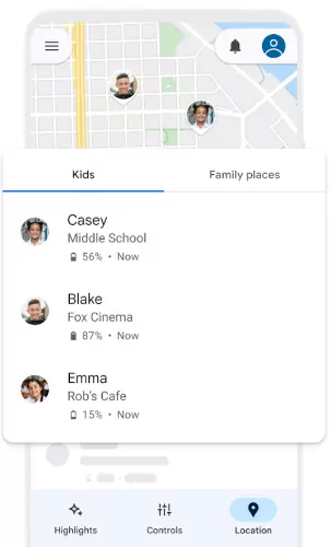 Google Family Link Android Find My Friends alternative
