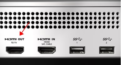 HDMI port on Xbox