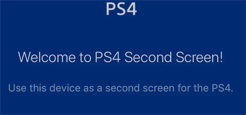 set up PS4 Second Screen by syncing account