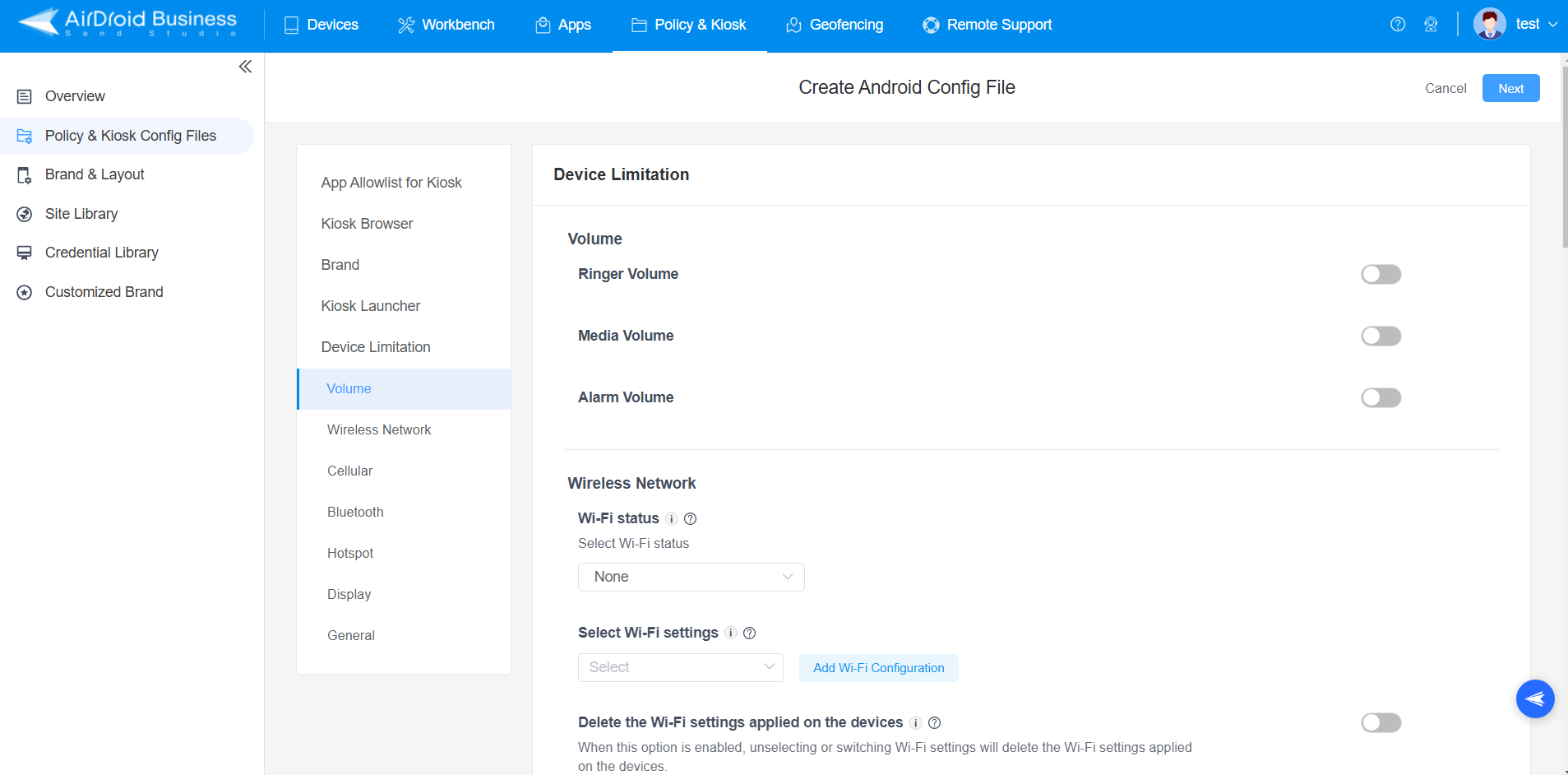 kiosk-mode-setup-options