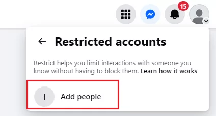 Add people to restricted accounts