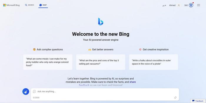 use Bing Chat