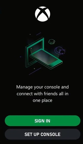 sign in your Xbox account