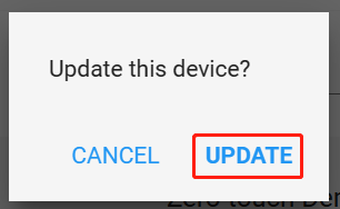 update the device