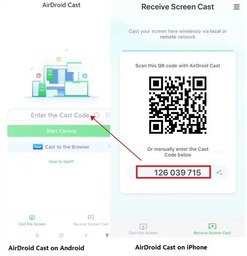 AirDroid Cast on Android and iPhone
