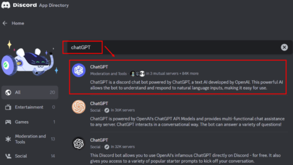 Create AI-powered Discord bot with ChatGPT API