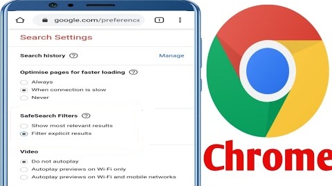 SafeSearch de Chrome