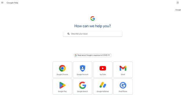 contact Google support