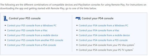 select the PS Remote Play app for your PC specs