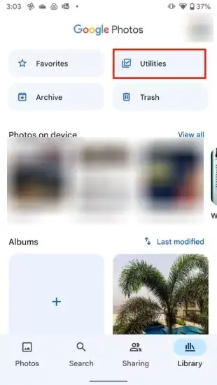 cacher des photos dans la galerie 2