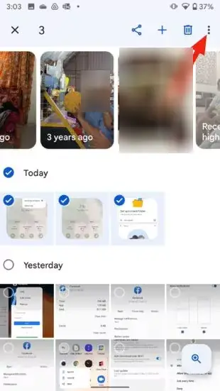 cacher des photos dans la galerie 4
