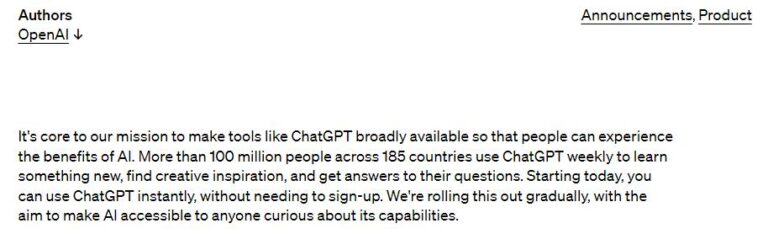 Instant-access ChatGPT