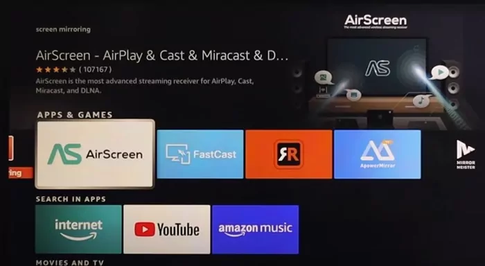 install AirScreen on Fire Stick