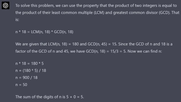 chatgpt solve math problems