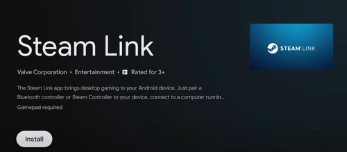 download and install Steam Link