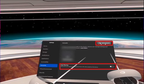 Add Account to Oculus Quest 2