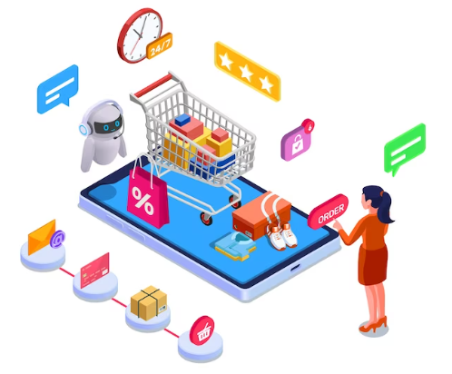 e-commerce and online shopping chatbots