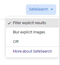 Filtrer les résultats explicites sur Google SafeSearch