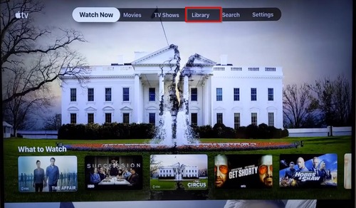 Library in Apple TV