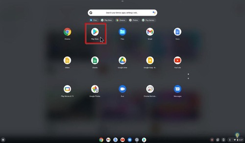 search for Threads on ChromeBook Google Play