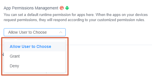 Set up the "App Permissions Management" Policy 