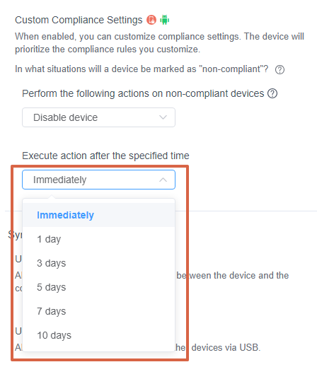 Set up the "Custom compliance Settings" Policy 3