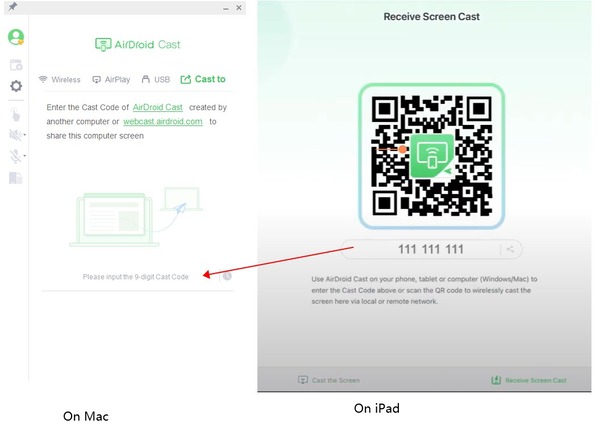 connect iPad and Mac via AirDroid Cast