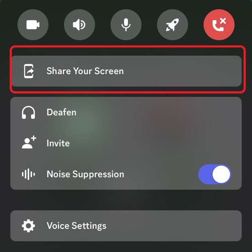 Share Your Screen in Discord on mobile