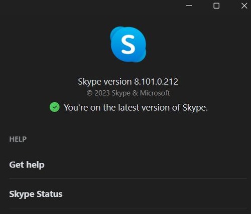 update Skype app