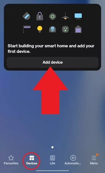 Add device in SmartThings