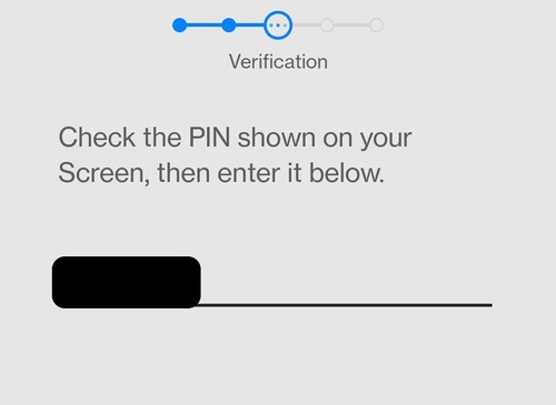verification for connecting TV and phone