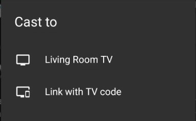 Link with TV code