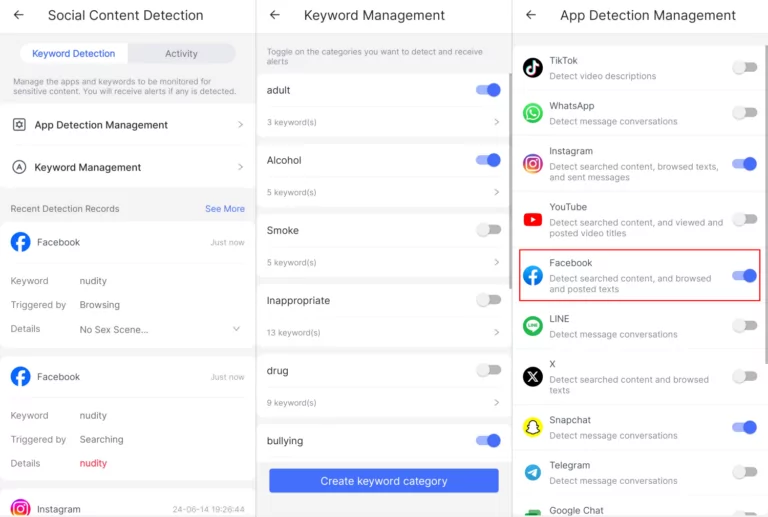 surveiller Facebook avec le Contrôle Parental AirDroid