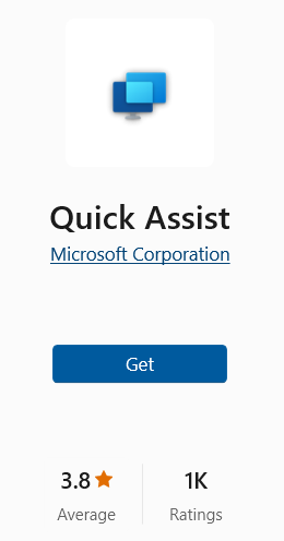 Quick Assist on Microsoft Store