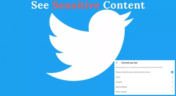 see sensitive content on Twitter